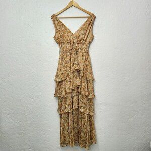 ASTR the Label Kali orange floral dress